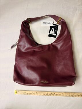 Soft Slouchy Steve Madden Women's Burgundy Hobo Bag